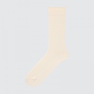 Men Uniqlo Colorful 50 Socks Beige | 2587694