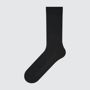Men Uniqlo Colorful 50 Socks Black | 4667066