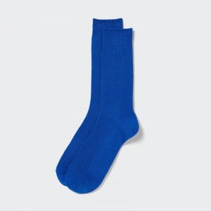 Men Uniqlo Colorful 50 Socks Blue | 4527111