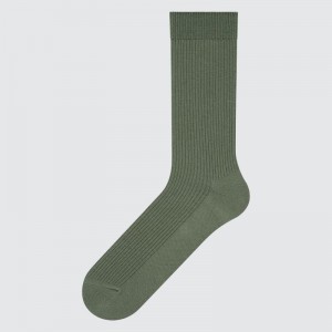 Men Uniqlo Colorful 50 Socks Green | 7837521