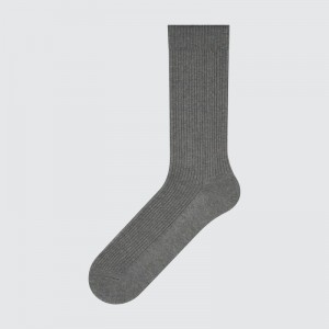 Men Uniqlo Colorful 50 Socks Grey | 3373344