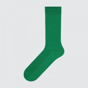 Women Uniqlo Colorful 50 Socks Green | 14009