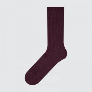 Women Uniqlo Colorful 50 Socks Red | 1331140