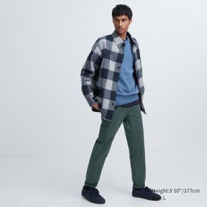 Women Uniqlo Ultra Stretch Color Jeans Olive | 6378774