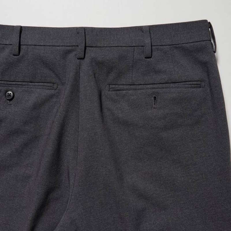 Men Uniqlo Airsense Ultra Light Wool-like Pants Grey | 4779150