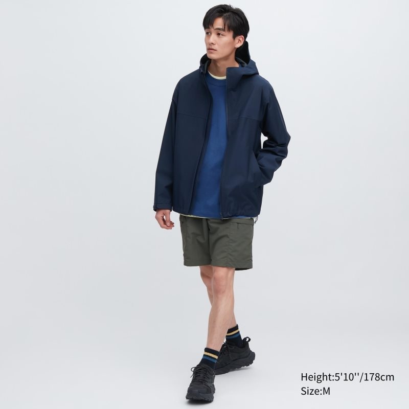Men Uniqlo Blocktech 3d Cut Parka Olive | 2600869