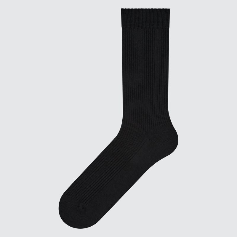 Men Uniqlo Colorful 50 Socks Black | 5594078