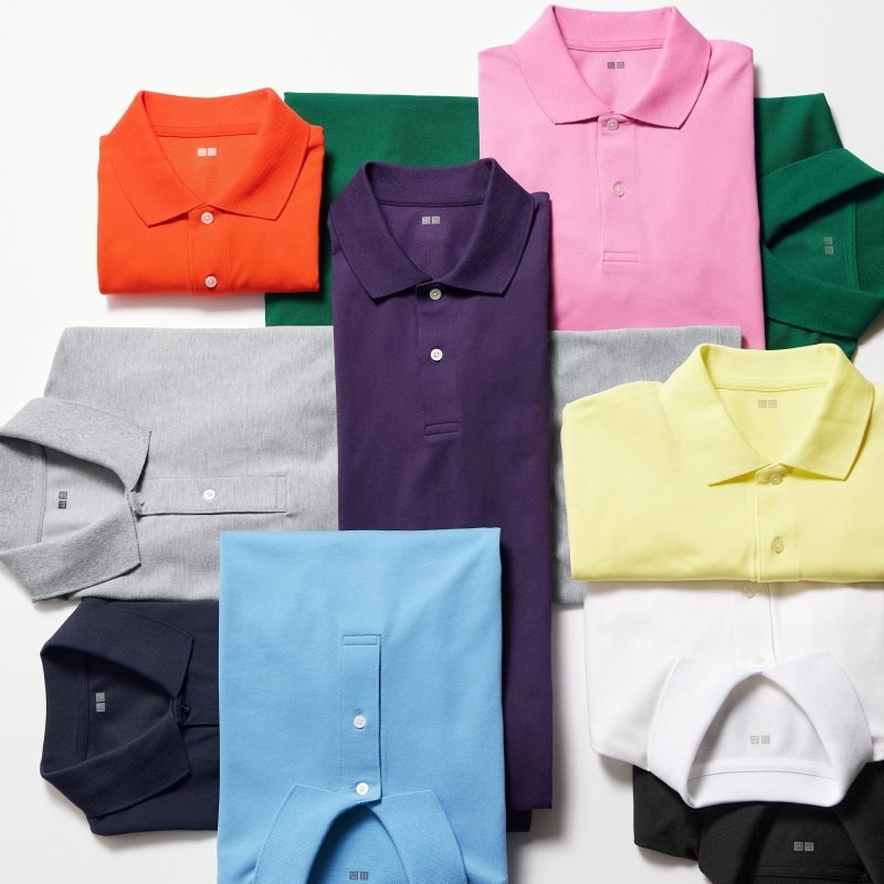 Men Uniqlo Dry Pique Short-sleeve Polo Shirts Navy | 2753299