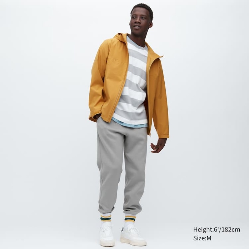 Men Uniqlo Dry Stretch Jogger Pants Grey | 5270632