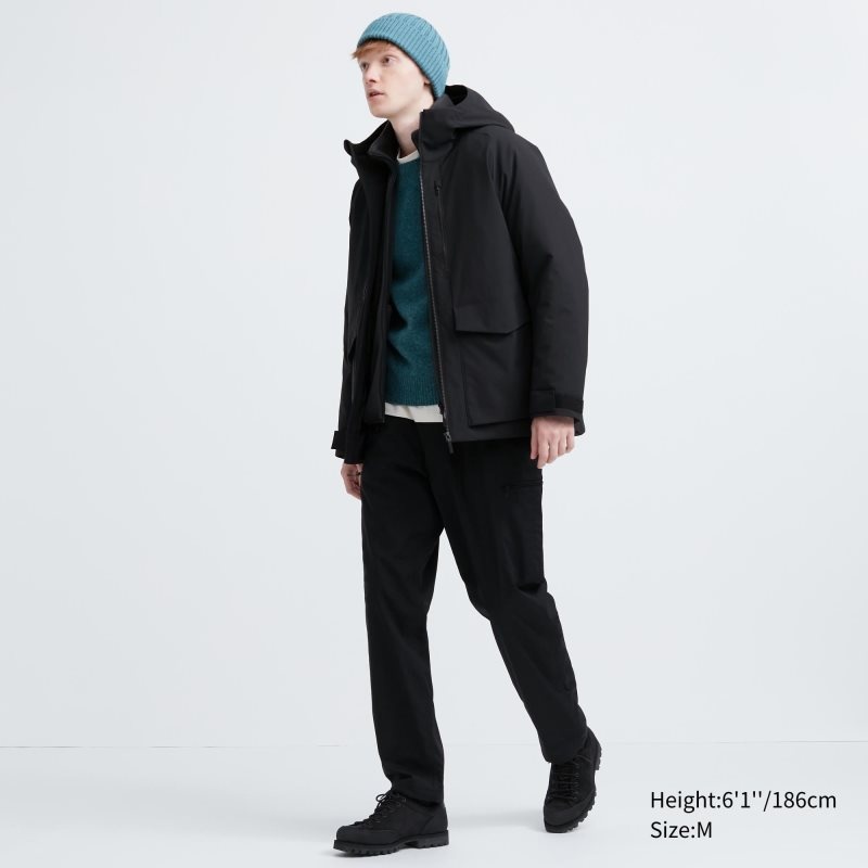 Men Uniqlo Hybrid Down 3d Cut Parka Grey | 2001692