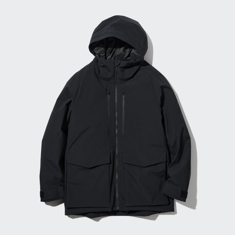 Men Uniqlo Hybrid Down 3d Cut Parka Grey | 2001692