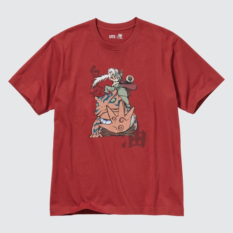 Men Uniqlo Naruto Ut Short-sleeve Graphic Jiraiya T Shirts Red | 7464275