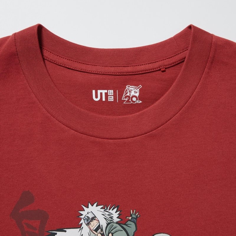 Men Uniqlo Naruto Ut Short-sleeve Graphic Jiraiya T Shirts Red | 7464275
