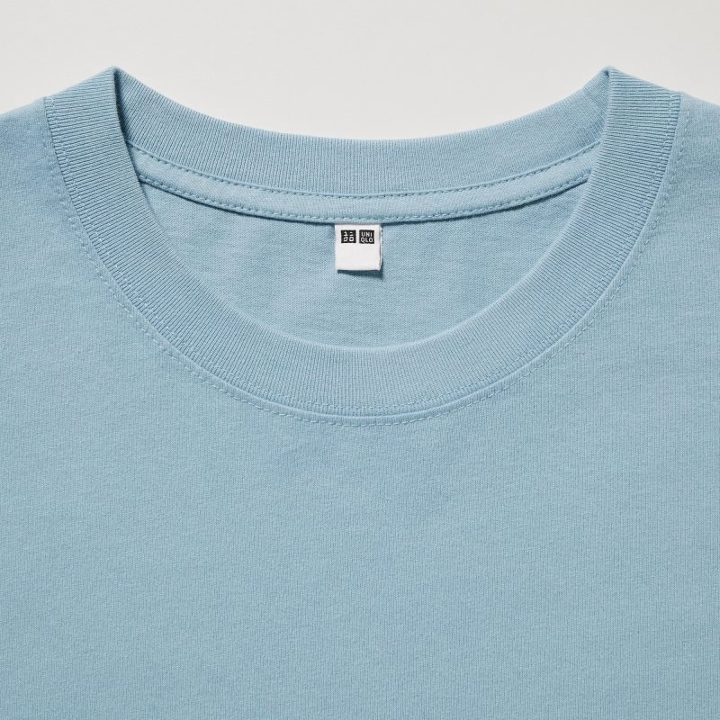 Men Uniqlo Oversized Pocket Crew Neck Half-sleeve T Shirts White | 7619223