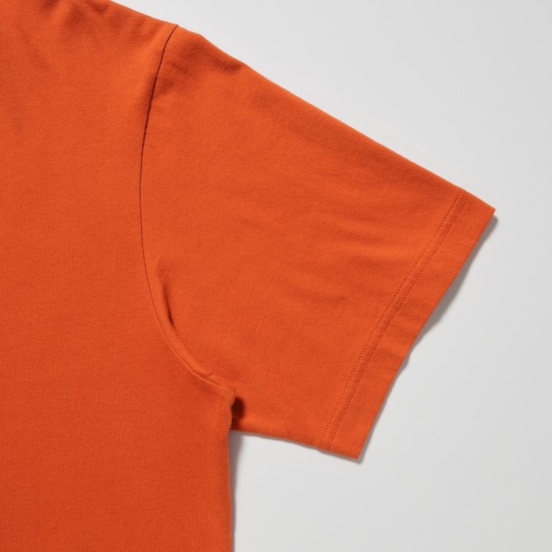 Men Uniqlo Peace For All Keith Haring Short-sleeve Graphic T Shirts Orange | 9824144