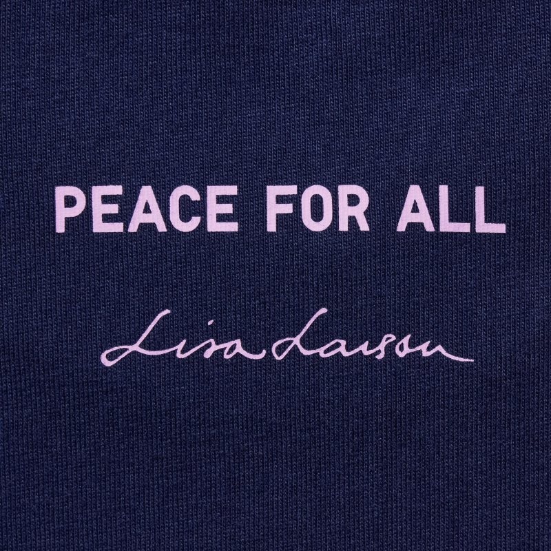 Men Uniqlo Peace For All Lisa Larson Short-sleeve Graphic T Shirts Navy | 7271539