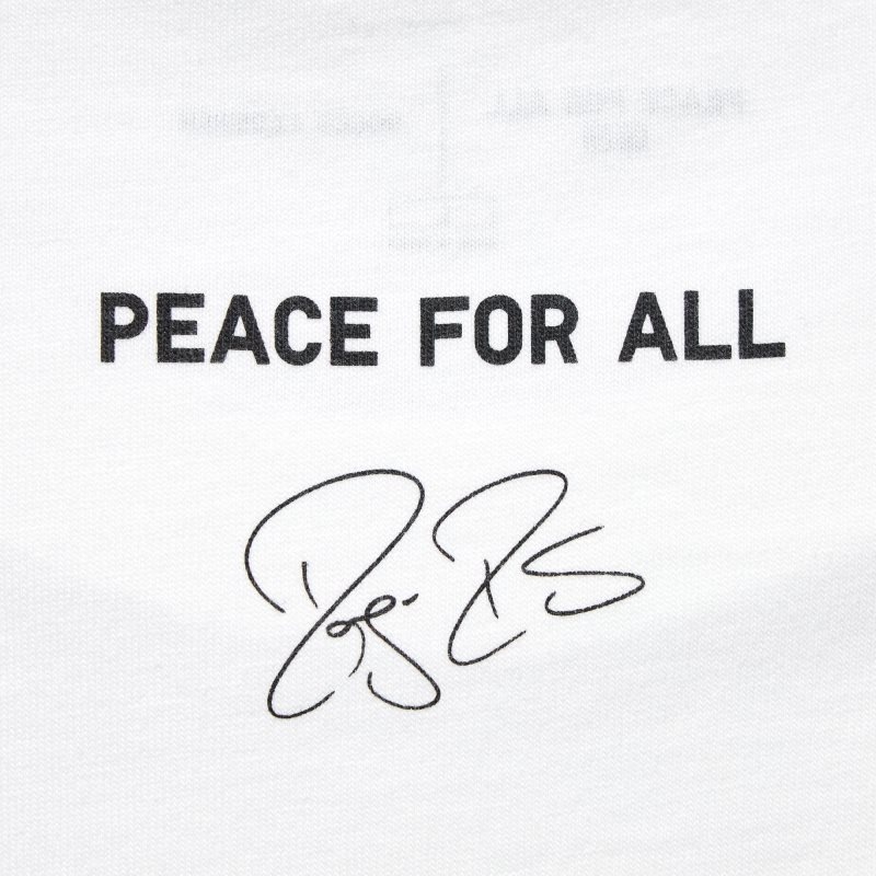 Men Uniqlo Peace For All Roger Federer Short-sleeve Graphic T Shirts White | 618934
