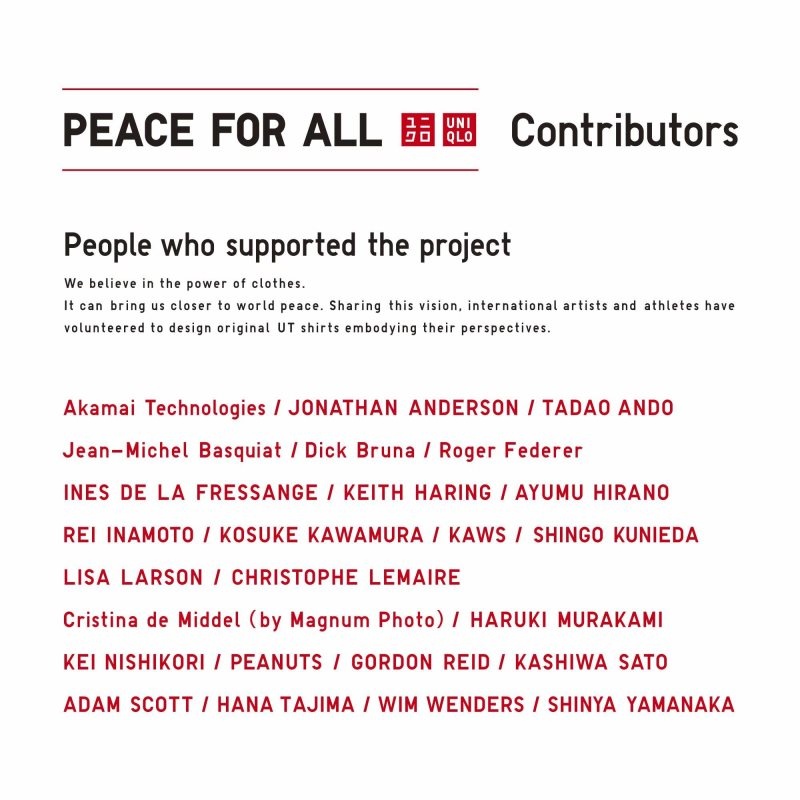 Men Uniqlo Peace For All Roger Federer Short-sleeve Graphic T Shirts White | 618934