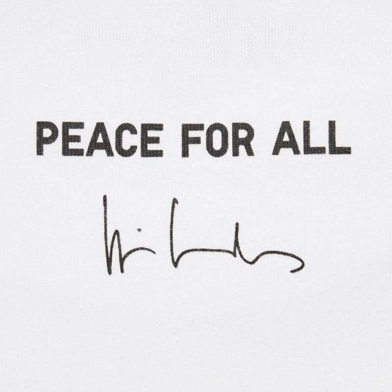 Men Uniqlo Peace For All Wim Wenders Short-sleeve Graphic T Shirts White | 6415345