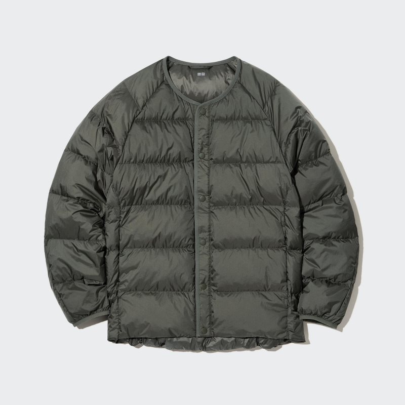 Men Uniqlo Recycled Down Jackets Olive | 9930957