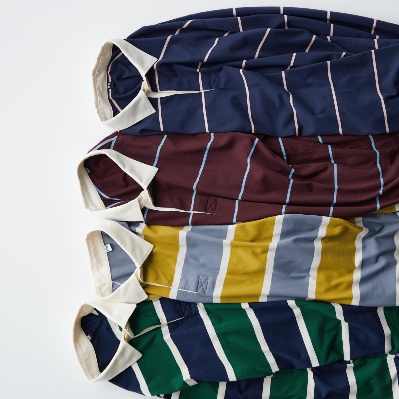 Men Uniqlo Rugger Long-sleeve Polo Shirts Navy | 772111