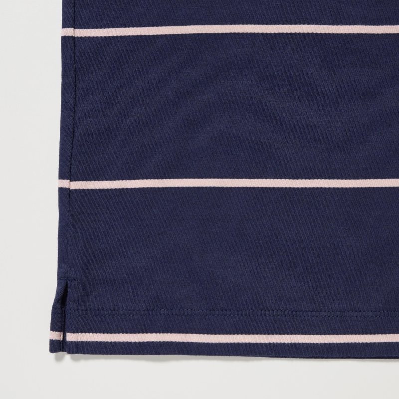 Men Uniqlo Rugger Long-sleeve Polo Shirts Navy | 772111