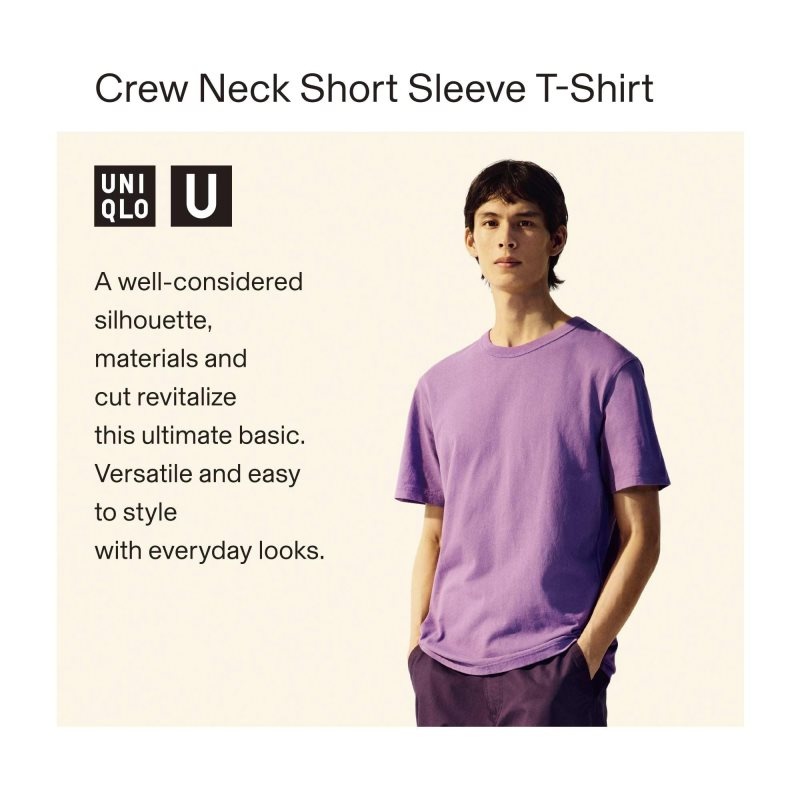 Men Uniqlo U Crew Neck Short-sleeve T Shirts Red | 8163882