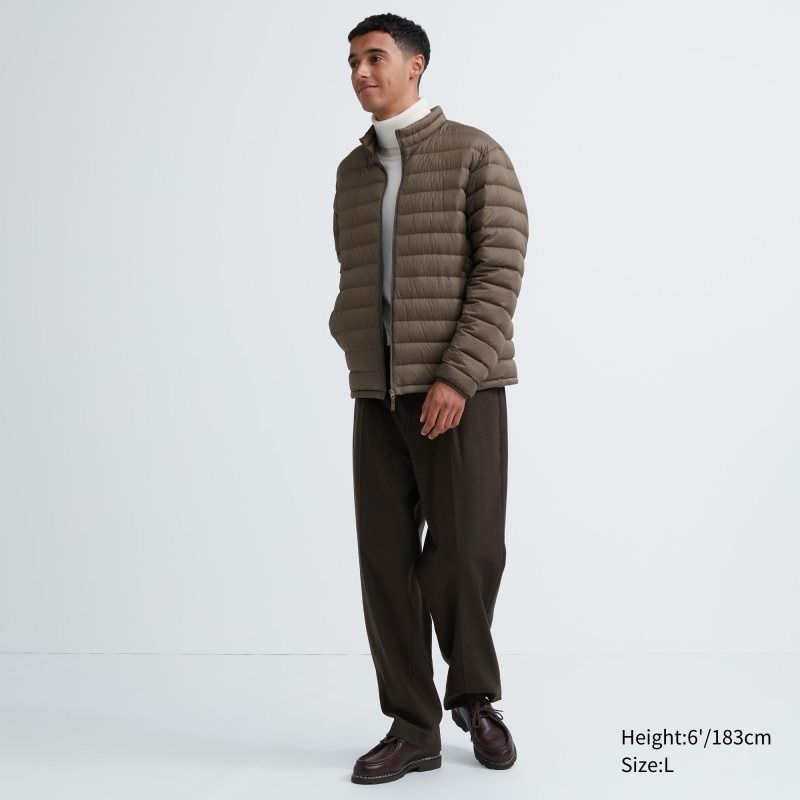 Men Uniqlo Ultra Light Down Jackets Brown | 1237939