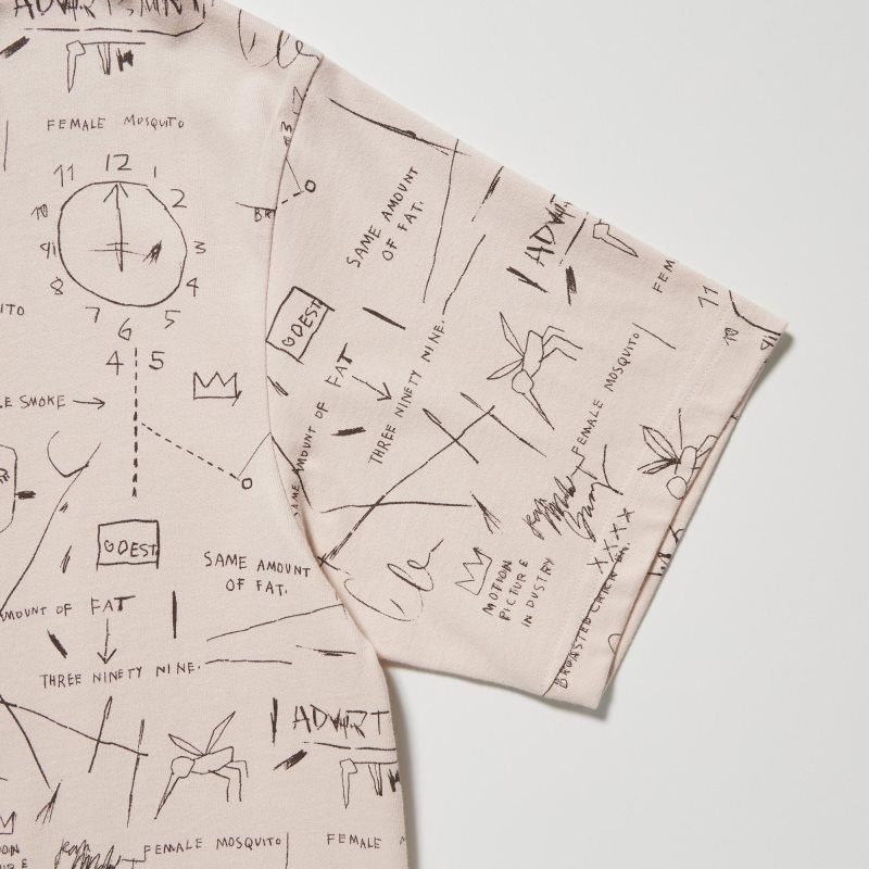 Men Uniqlo Ut Archive Ut Short Sleeve Graphic Jean-michel Basquiat T Shirts Beige | 3635410