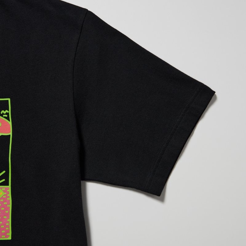 Men Uniqlo Ut Archive Ut Short Sleeve Graphic Keith Haring T Shirts Black | 4167291