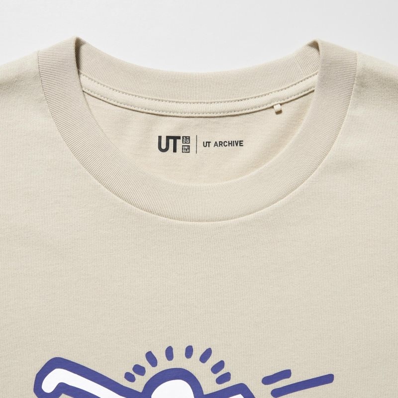 Men Uniqlo Ut Archive Ut Short Sleeve Graphic Keith Haring T Shirts Beige | 973852