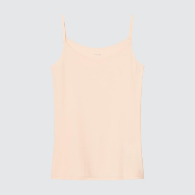 Women Uniqlo AIRism Camisole Tank Top Brown | 5391967