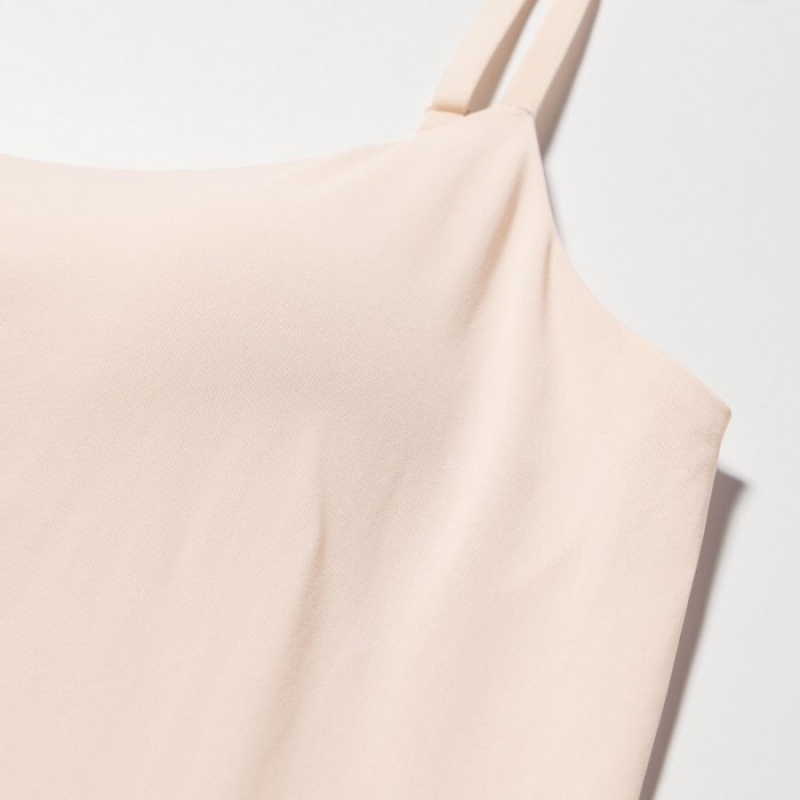 Women Uniqlo AIRism Camisole Tank Top Pink | 5387236