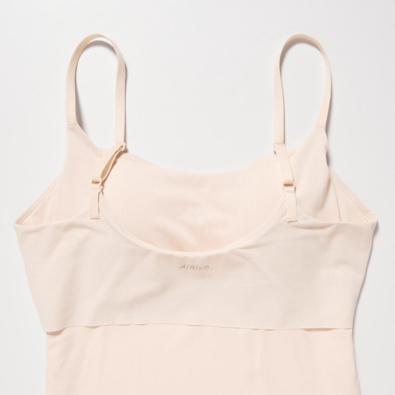 Women Uniqlo AIRism Camisole Tank Top Pink | 5387236