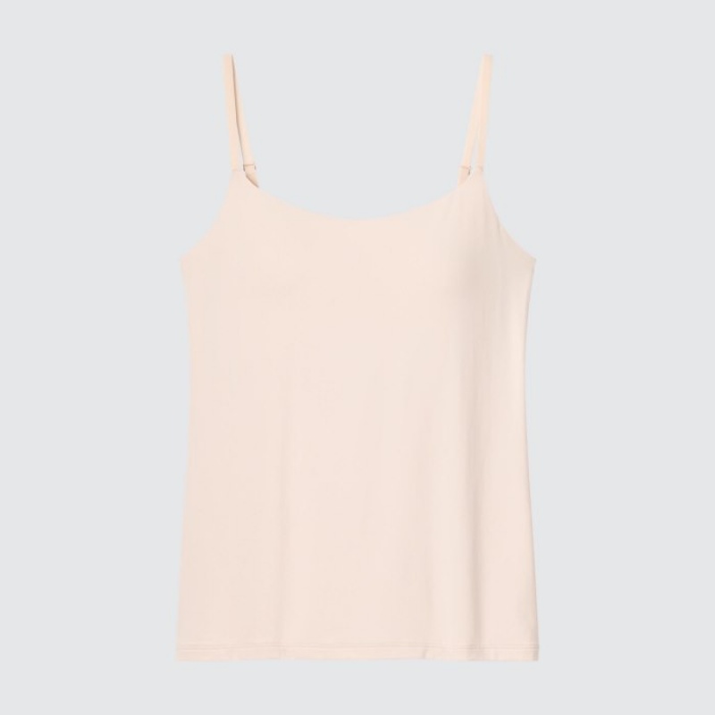 Women Uniqlo AIRism Camisole Tank Top Pink | 5387236