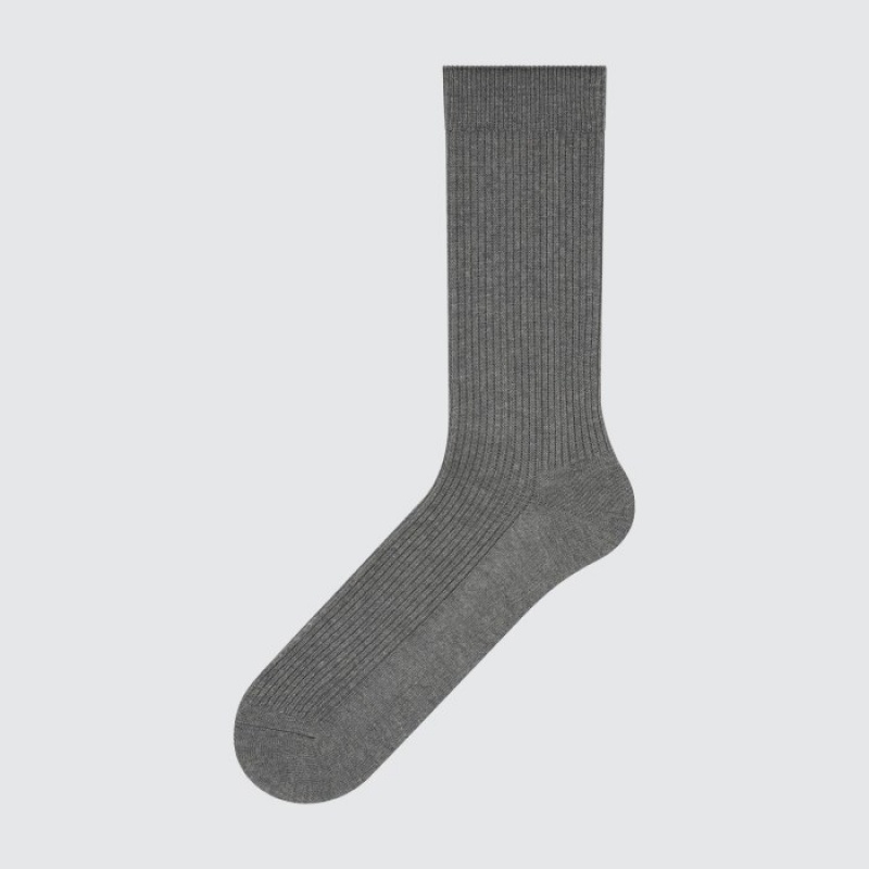 Women Uniqlo Colorful 50 Socks Grey | 4206041