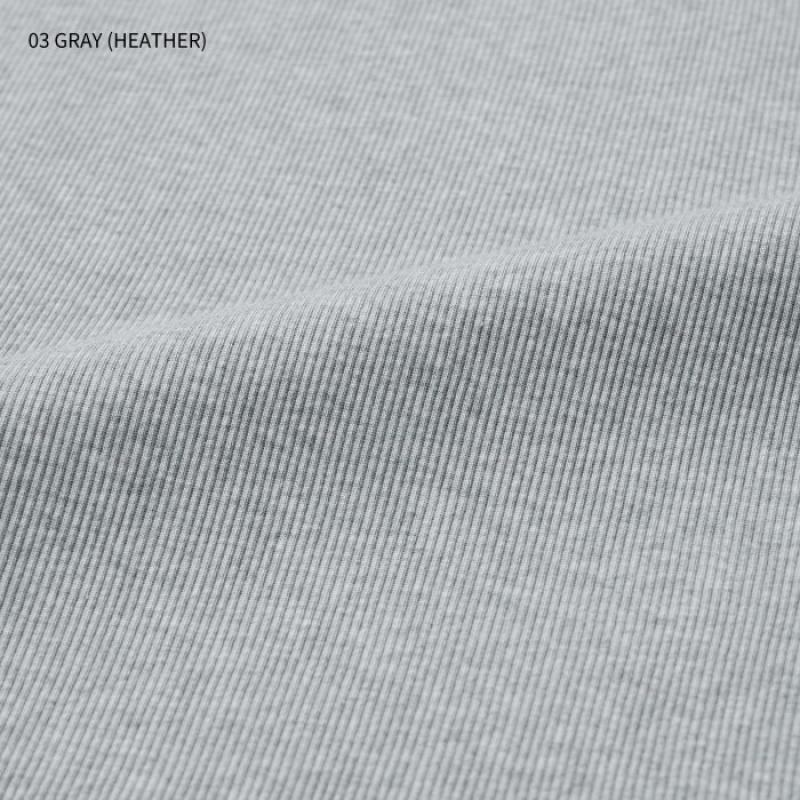 Women Uniqlo Dry Color Ribbed Tank Top Grey | 869481