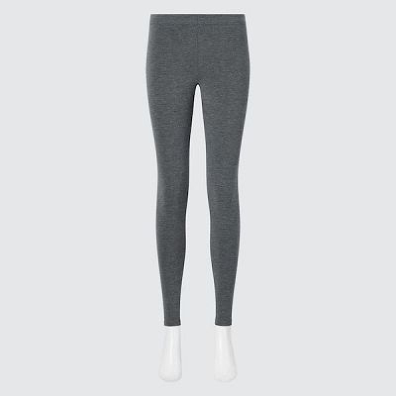 Women Uniqlo HEATTECH Ultra Warm Leggings Grey | 9285343