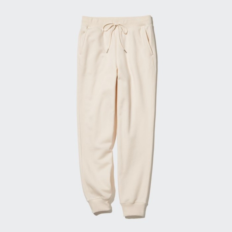 Women Uniqlo Jogger Pants White | 5573744