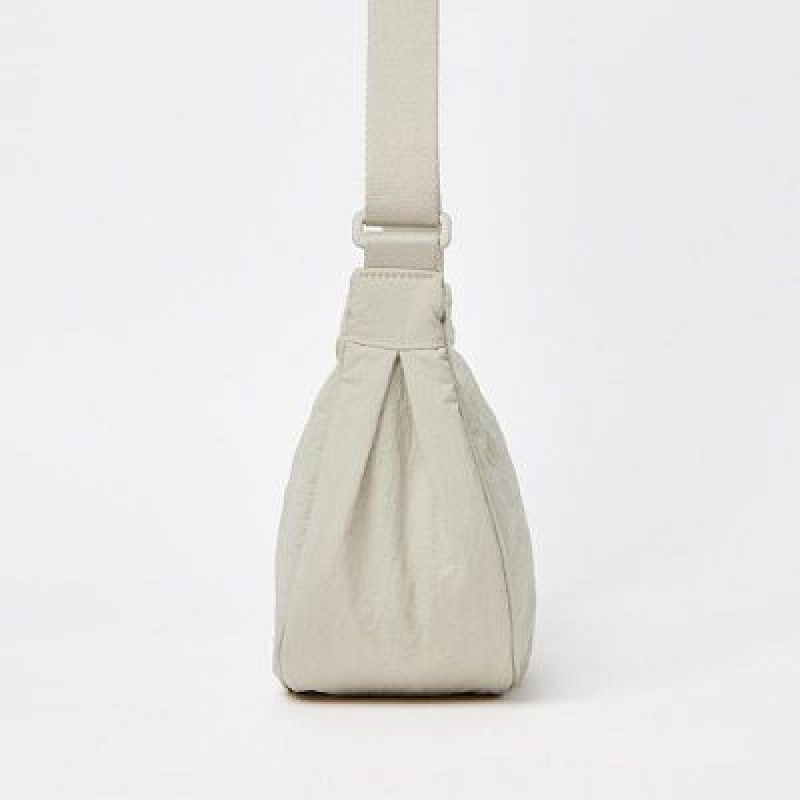 Women Uniqlo Round Mini Crossbody Bags White | 273646