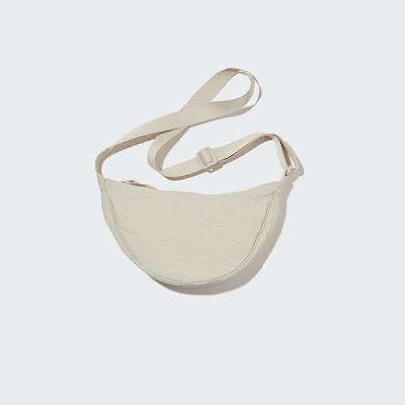 Women Uniqlo Round Mini Crossbody Bags White | 273646