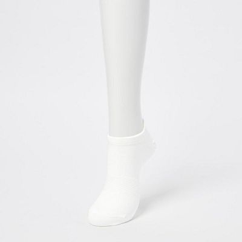 Women Uniqlo Sport Short (3 Pairs) Socks White | 5103200
