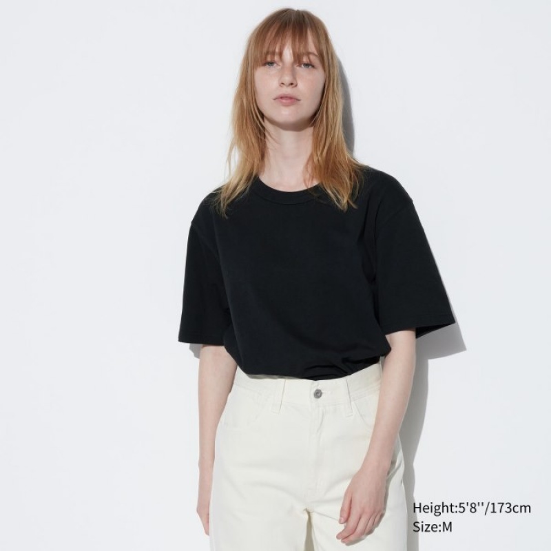 Women Uniqlo U Crew Neck Short-sleeve T Shirts Red | 849261