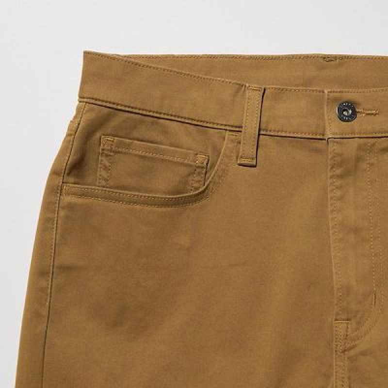 Women Uniqlo Ultra Stretch Color Jeans Brown | 5077835