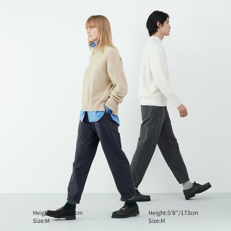 Women Uniqlo Washed Jersey Joggers Grey | 1636085
